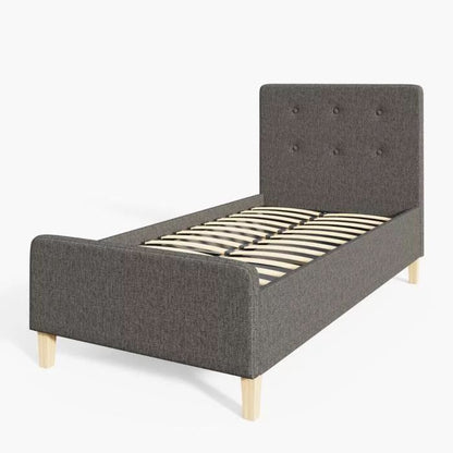 Ashbourne Grey Luxury Fabric Ottoman Single Bedstead