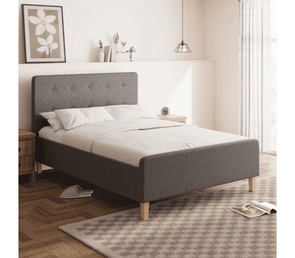 Ashbourne Grey Luxury Fabric Ottoman Double Bedstead