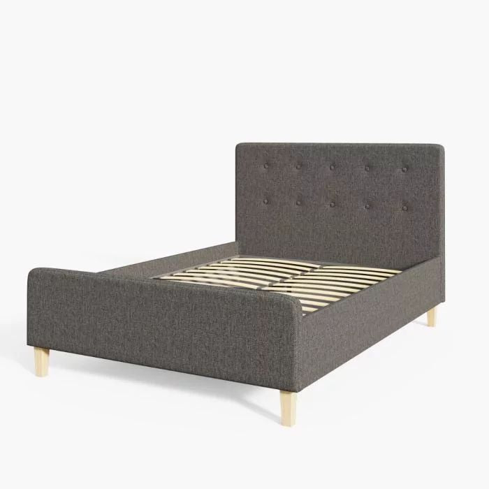 Ashbourne Grey Luxury Fabric Ottoman Double Bedstead