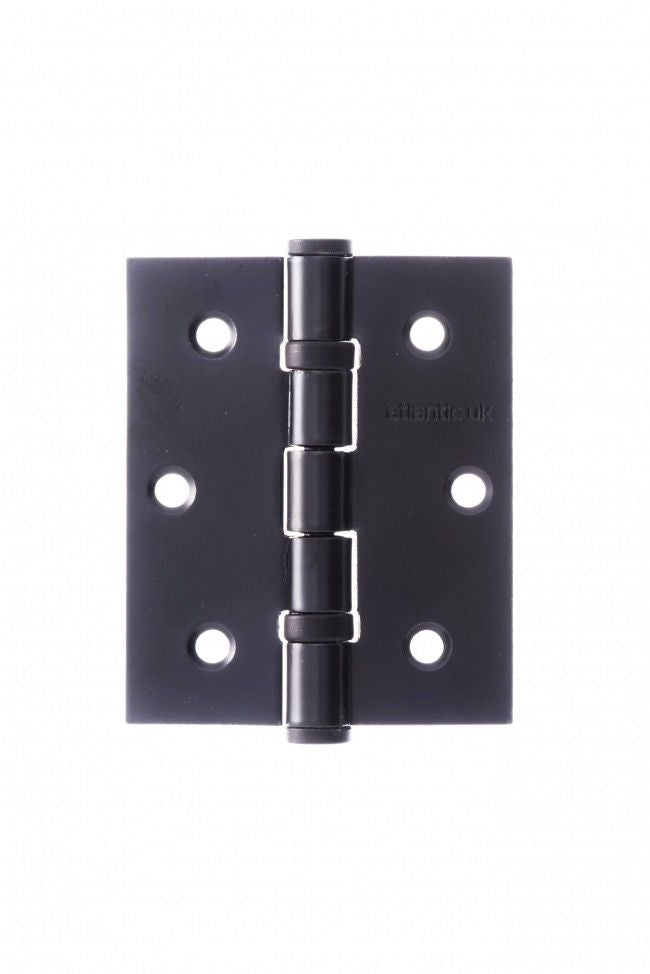 Atlantic Ball Bearing Hinges 3" x 2.5" x 2.5mm - Matt Black