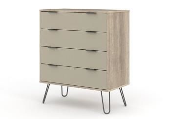 Core Augusta Driftwood 4 Drawer Chest Of Drawers