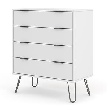 Core Augusta White 4 Drawer Chest