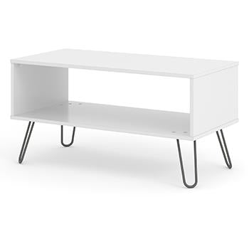 Core Augusta White Open Coffee Table