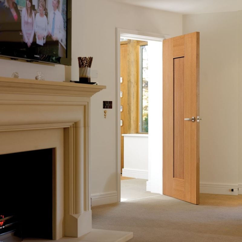 Internal Axis Oak Fire Door Pre-Finished