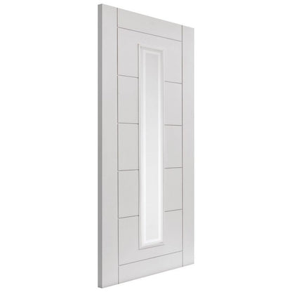 Internal White Primed Barbican Clear Glazed Door