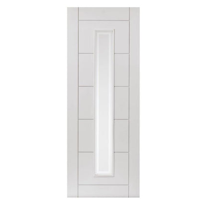 Internal White Primed Barbican Clear Glazed Door