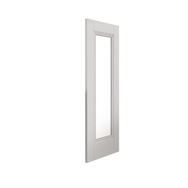 Internal White Primed Belton Clear Glazed Door Decorative Flush Mouldings