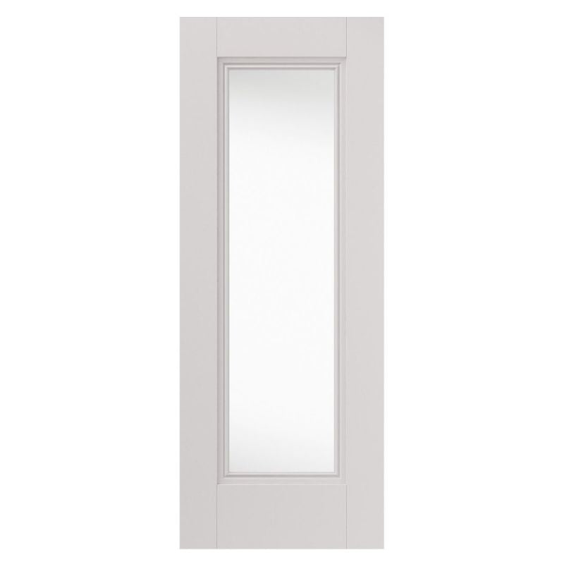 Internal White Primed Belton Clear Glazed Door Decorative Flush Mouldings