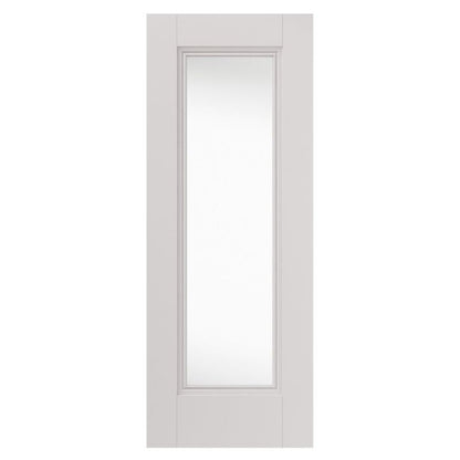 Internal White Primed Belton Clear Glazed Door Decorative Flush Mouldings