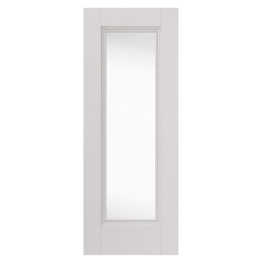 Internal White Primed Belton Clear Glazed Door Decorative Flush Mouldings