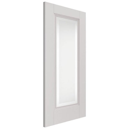 Internal White Primed Belton 1 Light Clear Etched Glazed Door