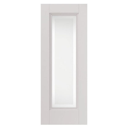 Internal White Primed Belton 1 Light Clear Etched Glazed Door