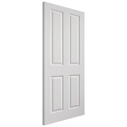 Internal White Primed 4 Panel Canterbury Grained Door