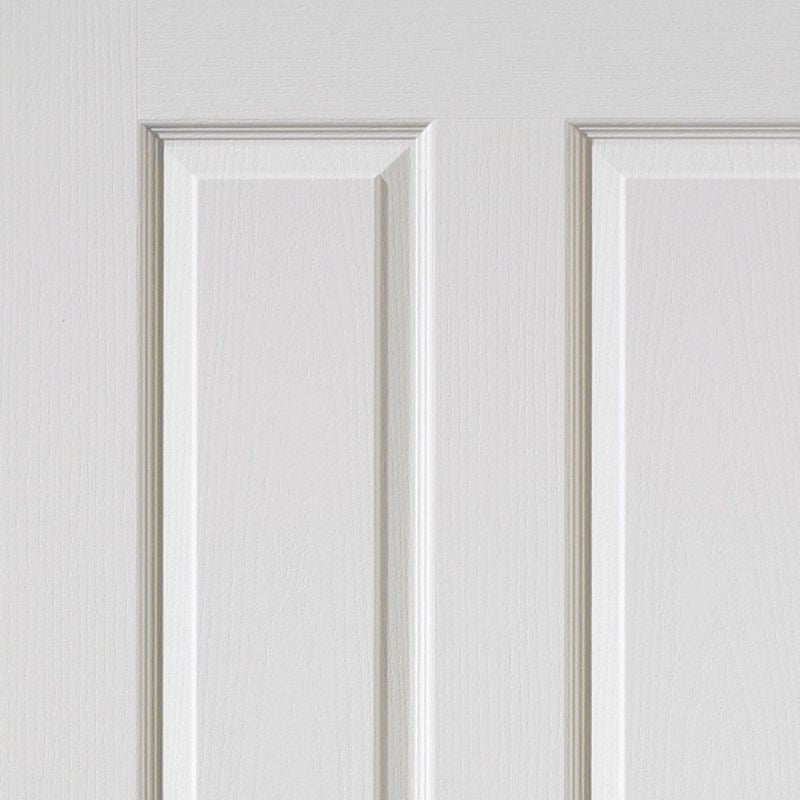 Internal White Primed 4 Panel Canterbury Grained Door