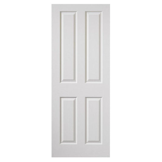 Internal White Primed 4 Panel Canterbury Grained Door