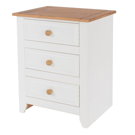 Capri 3 Drawer Bedside Cabinet