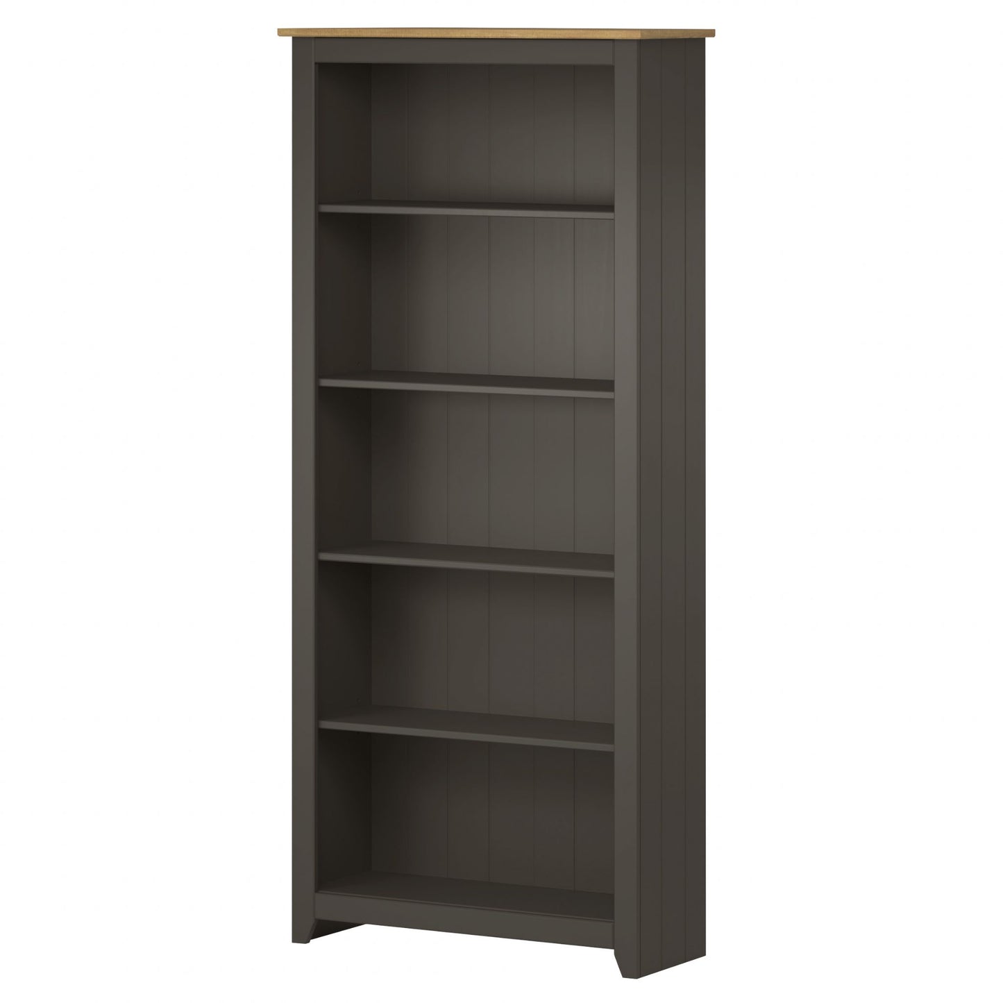 Core Capri Carbon And Waxed Pine Tall Bookcase