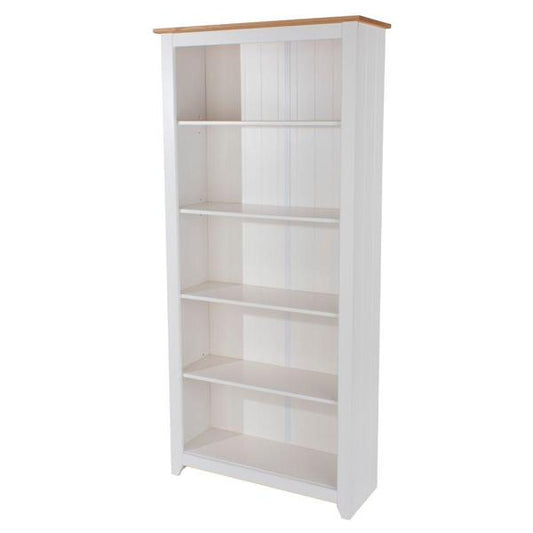 Capri White Tall Bookcase