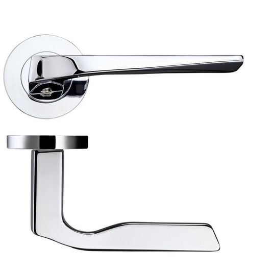 Carina Polished Chrome Door Handle Hardware Pack