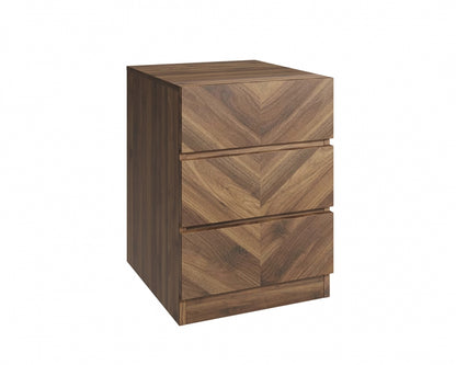 Catania 3 Drawer Set Of 2 Bedside Tables Royal Walnut