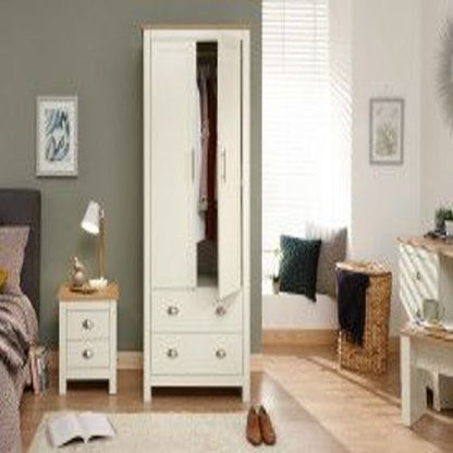 Lancaster 2 Door 2 Drawer Wardrobe In Cream