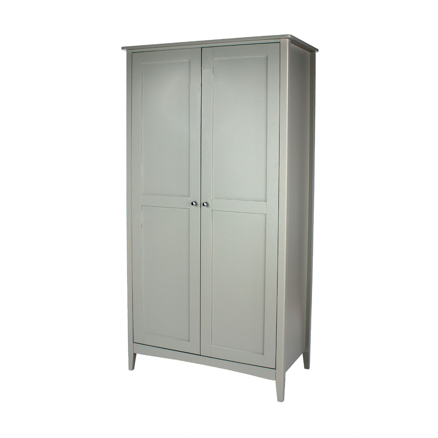 Core Como Grey Painted 2 Door Wardrobe