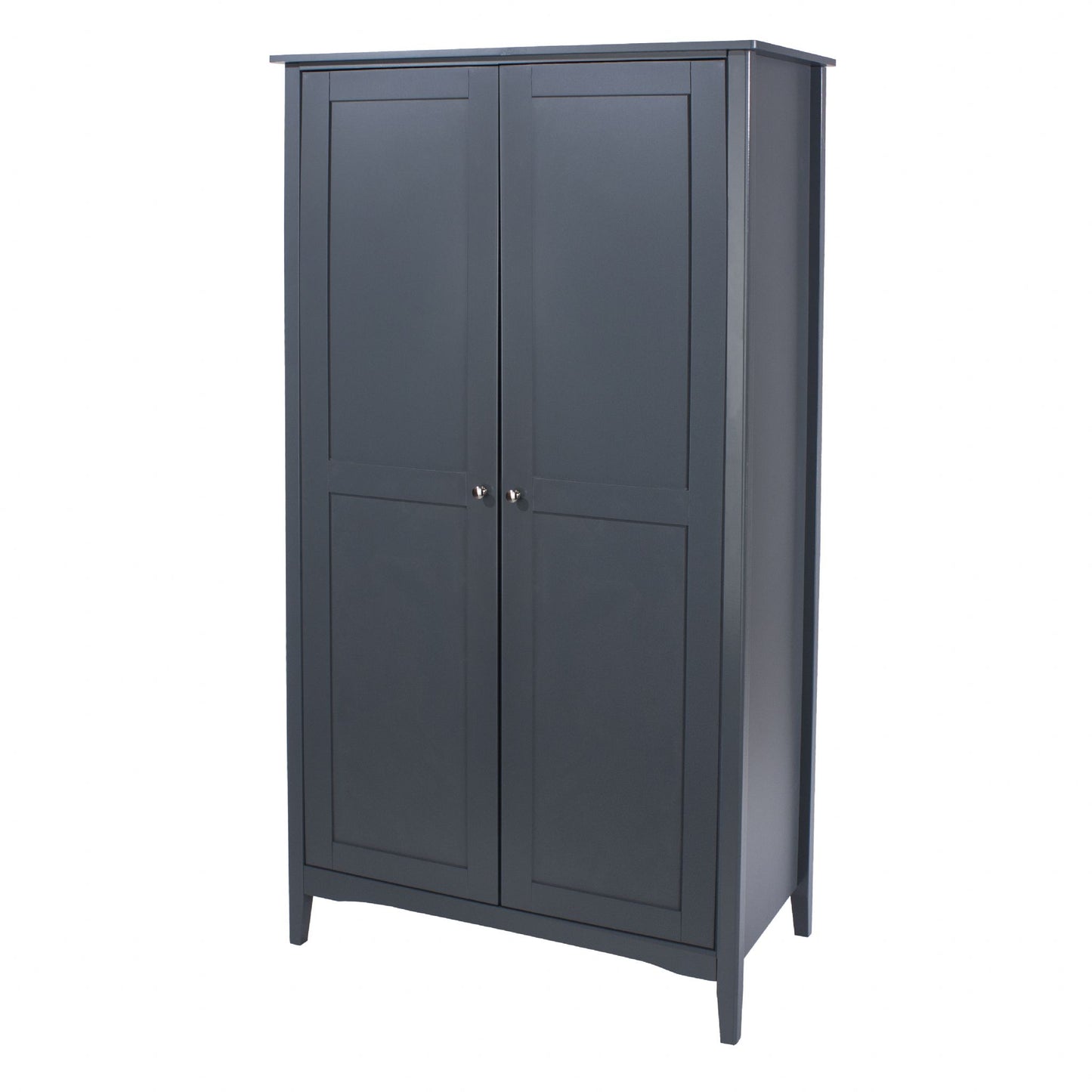 Core Como Midnight Dark Blue And Grey Painted 2 Door Wardrobe