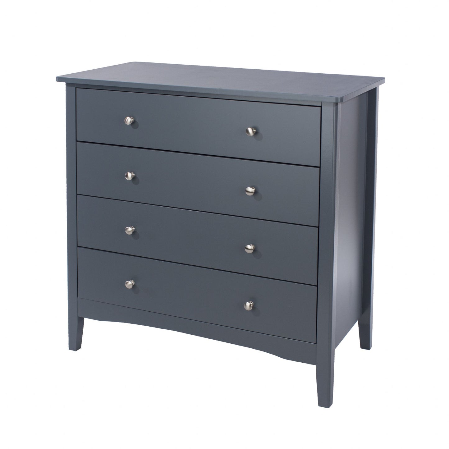 Core Como Midnight Dark Blue Painted 4 Drawer Chest Of Drawers