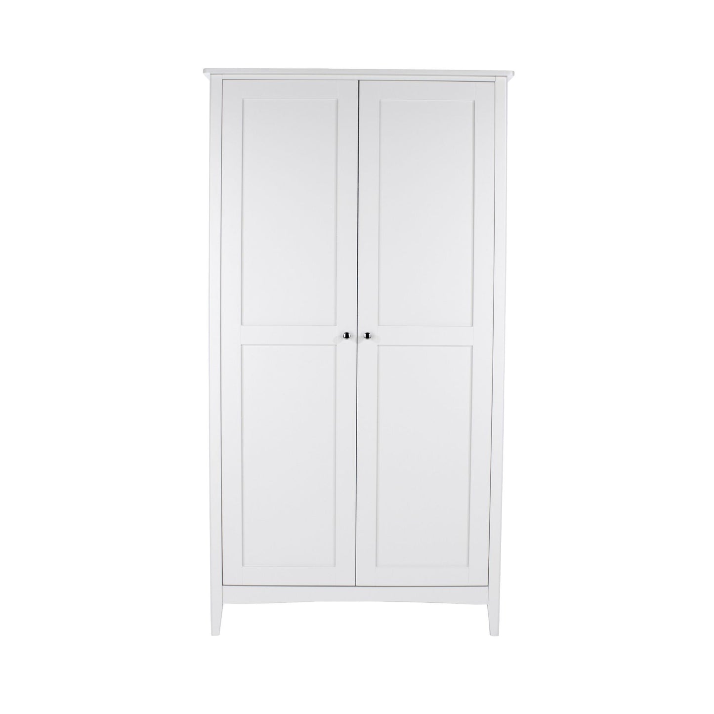 Como White Painted 2 Door Wardrobe