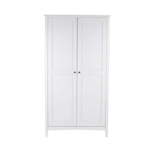 Como White Painted 2 Door Wardrobe