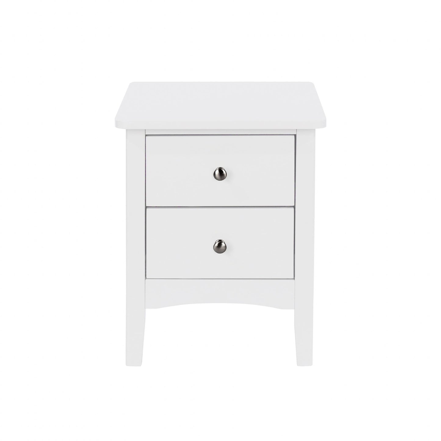 Core Como White Painted 2 Drawer Petite Bedside Cabinet