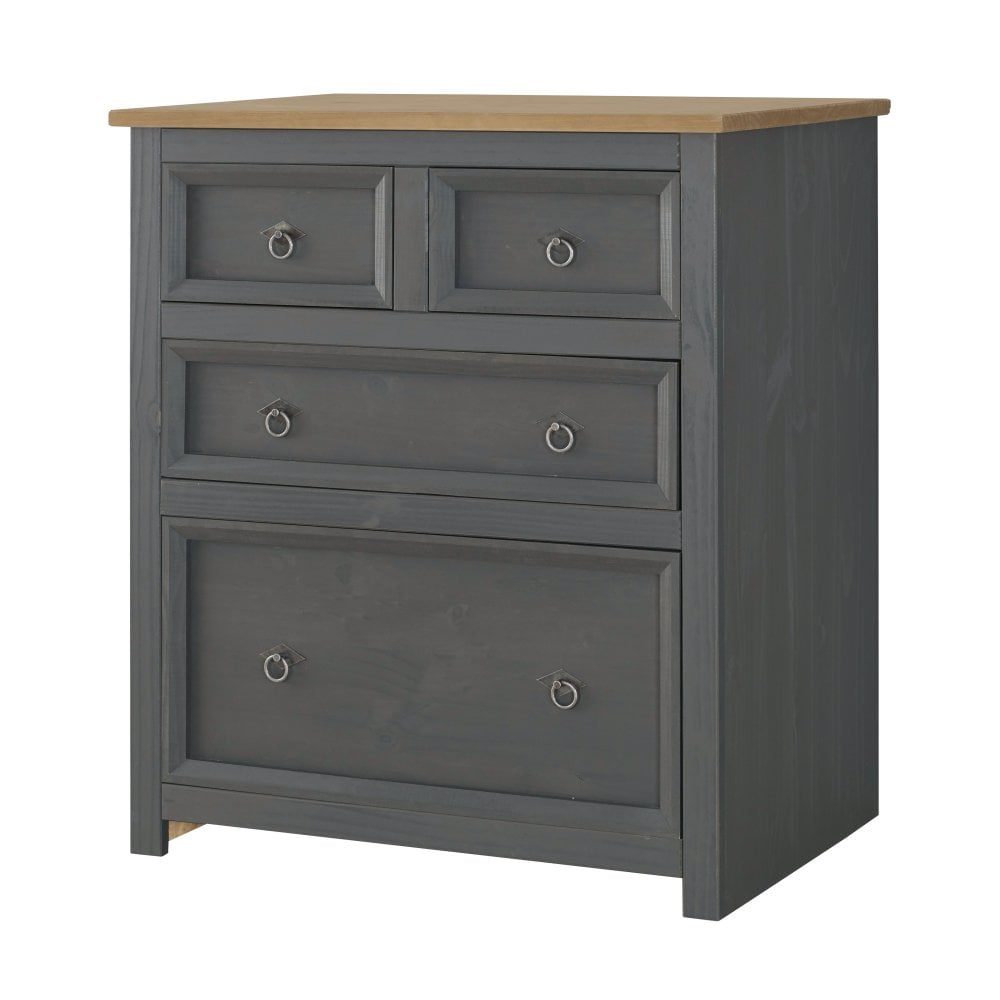 Corona 2+2 Drawer Chest Carbon Grey