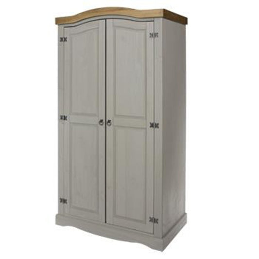 Corona Grey 2 Door Wardrobe