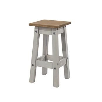 Core Corona Grey Pair Of Low Kitchen Stools