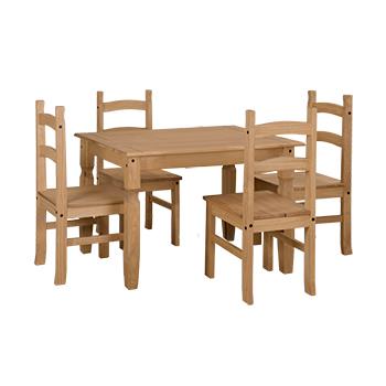 Core Corona Table Dining Set (TB2) Table and 4 Chairs