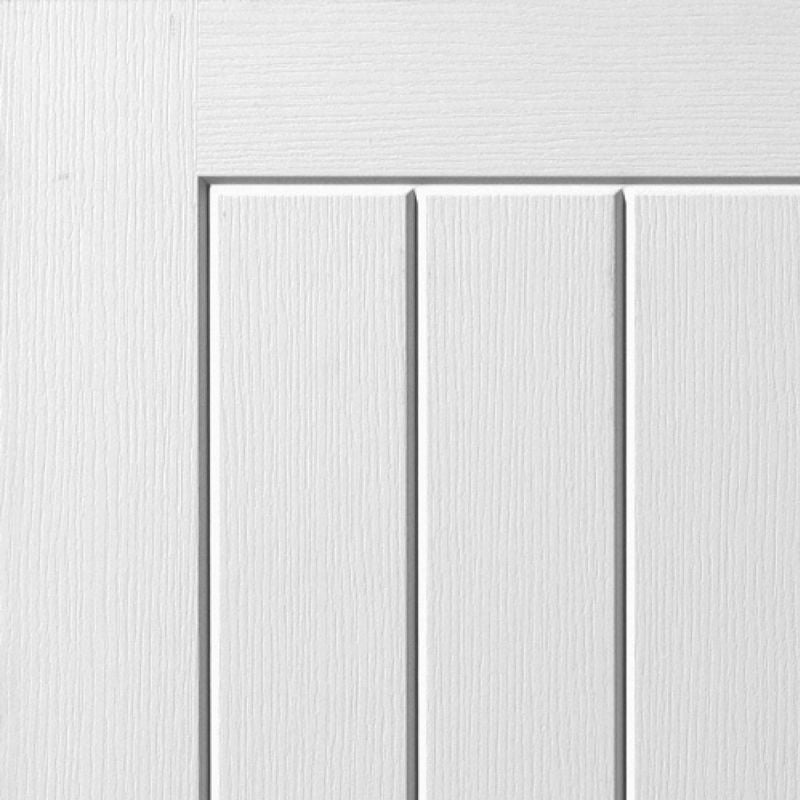 JB Internal White Primed Cottage 5 Panel Door