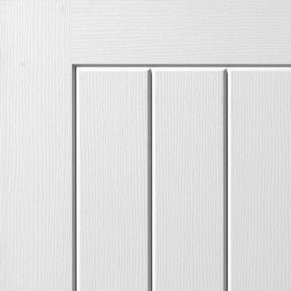 JB Internal White Primed Cottage 5 Panel Door