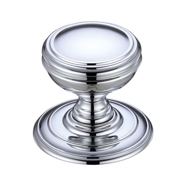 Crater Polished Chrome Door Knob Handle Pack Set