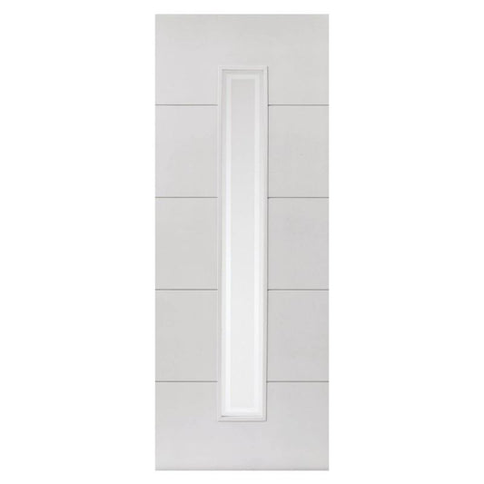 Internal White Primed Dominion Clear Glazed Fire Door