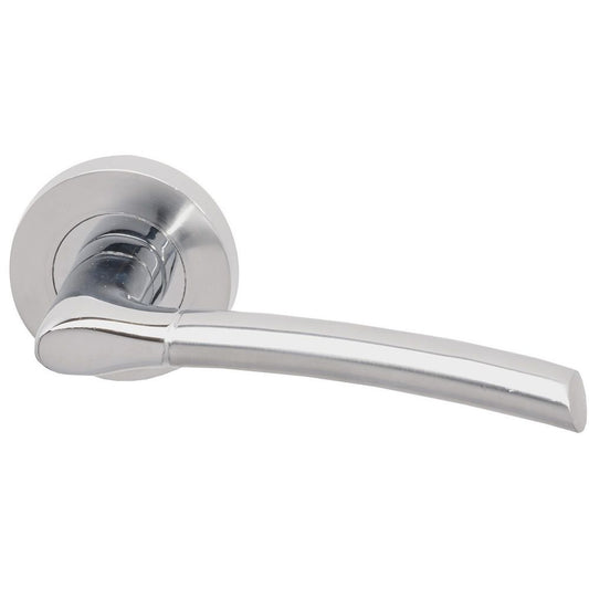 Drava Polished/Satin Chrome Bathroom Handle Pack 65mm