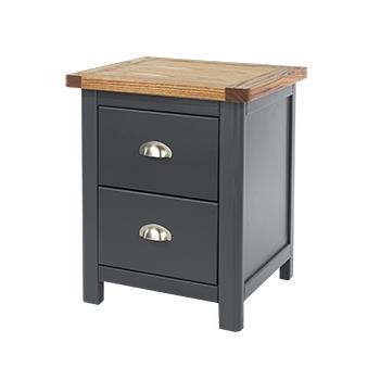 Core Dunkeld 2 Drawer Bedside Cabinet Midnight Blue