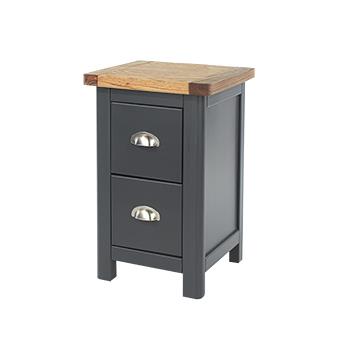 Core Dunkeld Midnight Blue 2 Drawer Petite Bedside Cabinet