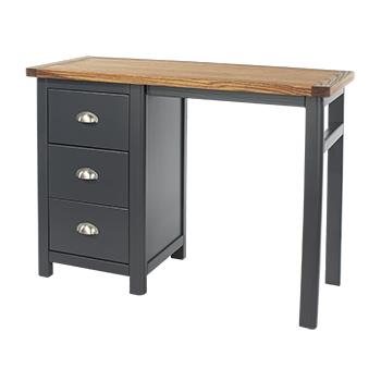 Core Dunkeld Single Pedestal Dressing Table Midnight Blue