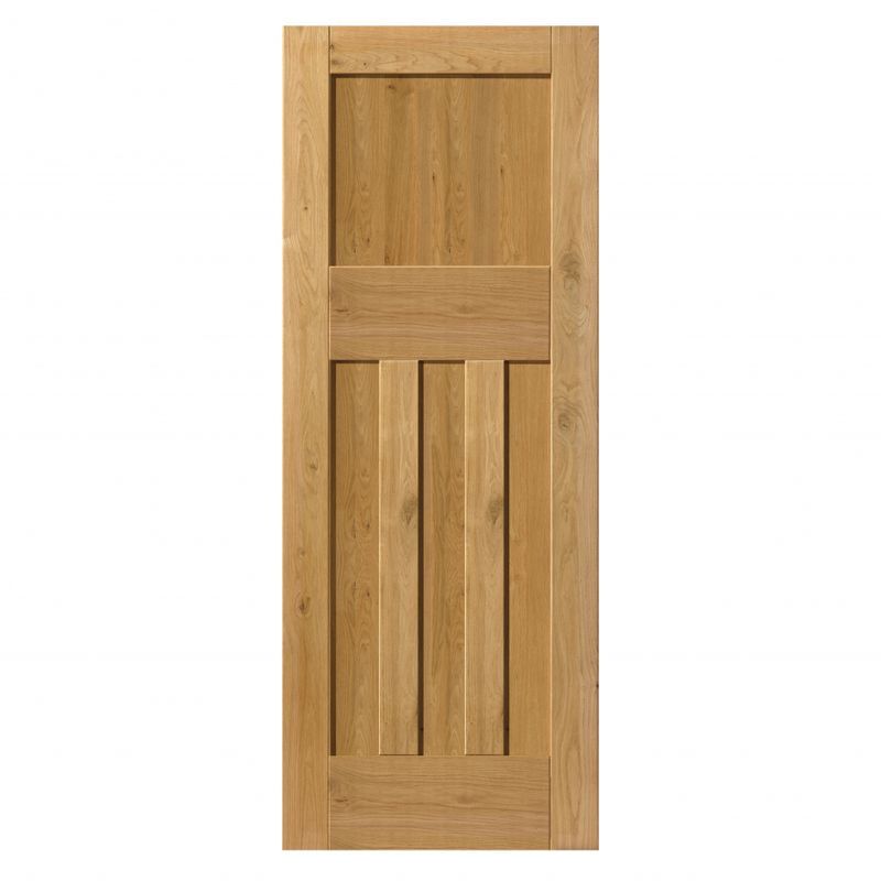 Internal Rustic Oak DX Door Pre-Finished