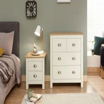 Lancaster 2+2 Drawer Chest In Cream