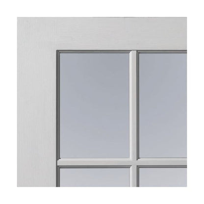 Internal White Primed Faro Clear Glazed Door