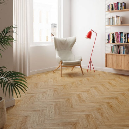 Faus Masterpieces Herringbone Natural Oak 8mm Laminate Flooring