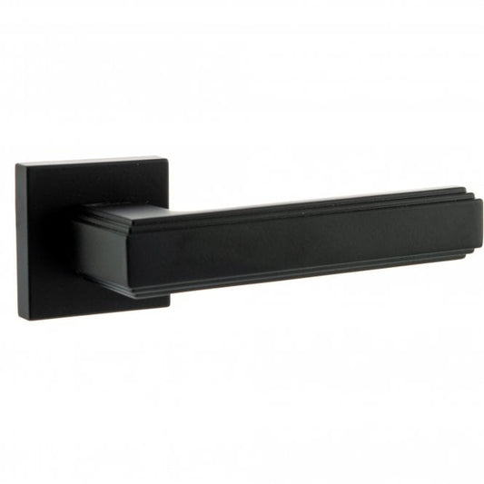 Forme Alila Lever On Square Rose Pair Of Door Handles In Matt Black