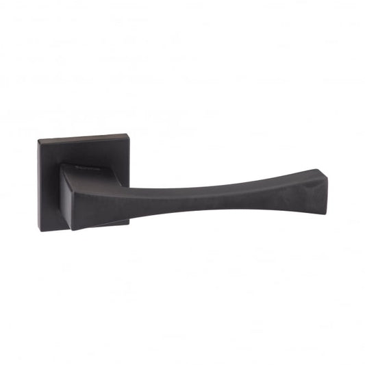 Forme Artemide Lever On Square Rose Pair Of Door Handles In Matt Black