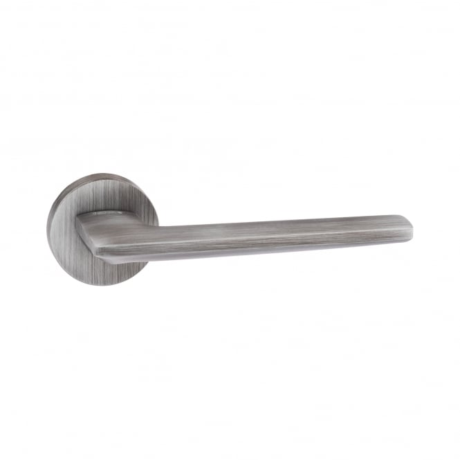 Forme Boston Lever On Round Rose Pair Of Door Handles In Urban Graphite